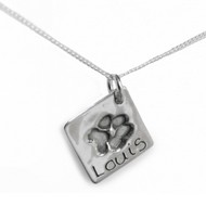 Individual Paw Print Charm Necklace
