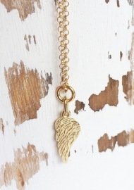 Gold Plated Angel Wing Necklace